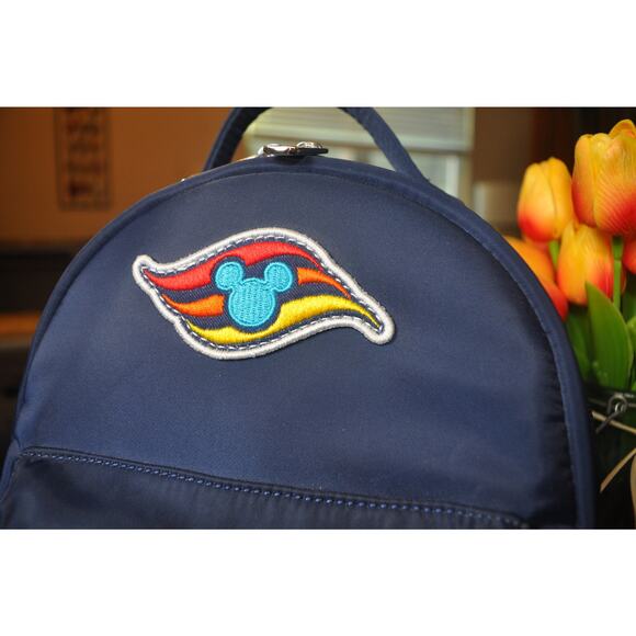 Disney Cruise Line Loungefly Mini Backpack Navy Rainbow Stripe DCL Bag main image 10
